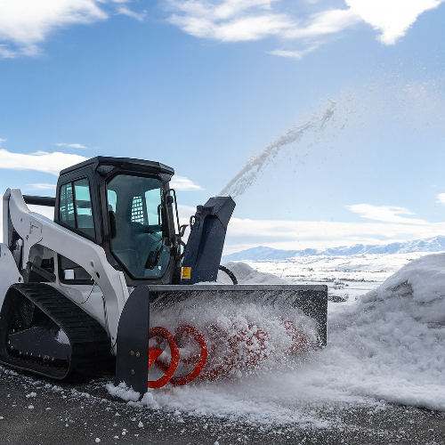 Bobcat Snow Tracks: Why Zig-Zag Treads Are the Ideal Choice for Winter Work