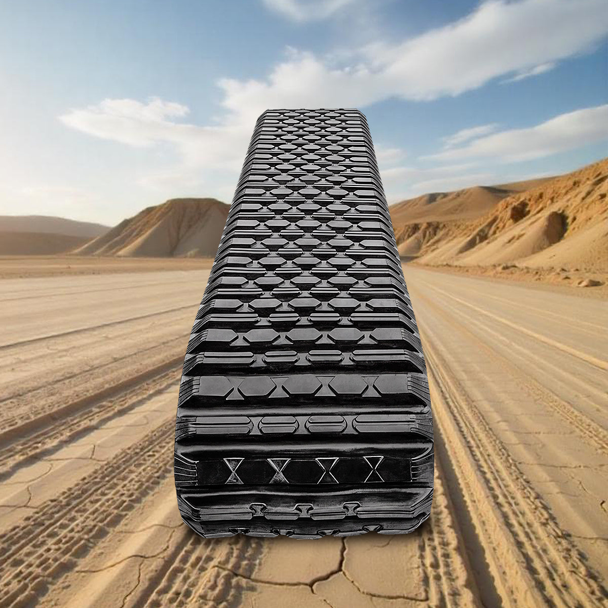 Terex R070T  Heavy Duty Rubber Track - Multi Bar Tread Pattern