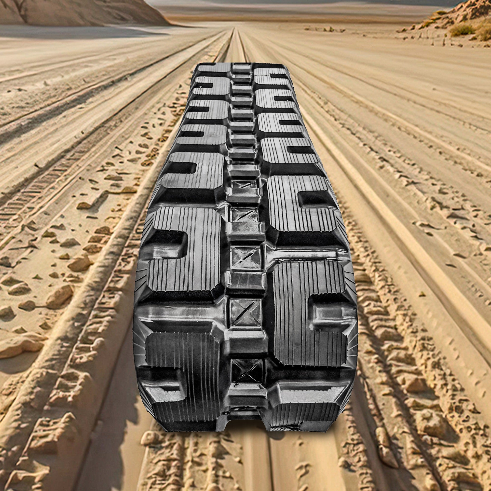 Replacement Rubber Track with C-Lug Tread Pattern for Skid Steer or Compact Track Loader