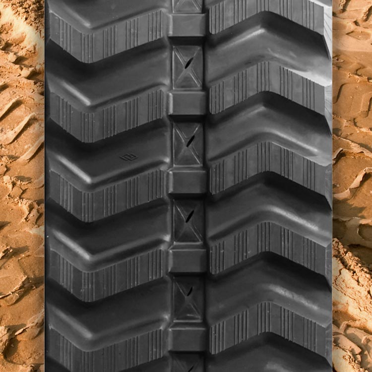 Kubota KH12 Heavy Duty Rubber Track - L Tread Pattern