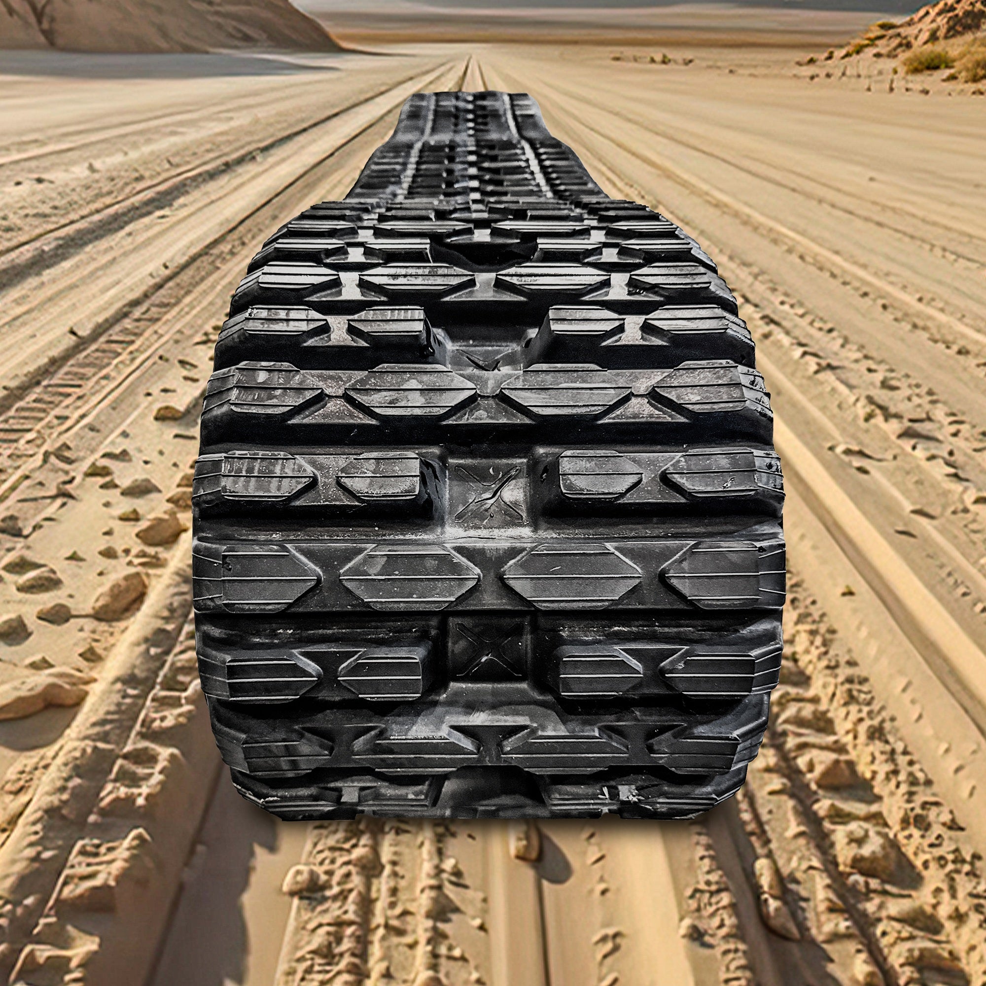Replacement Rubber Track for Skid Steer or Compact Track Loader with Multi-Bar Tread Pattern