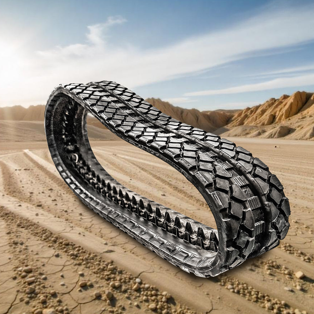 Block Pattern Tracks Premium Rubber Tracks for Skid Steers, Track Loaders & Mini Excavators