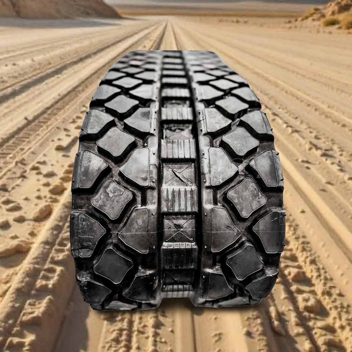 Kubota SVL95-2S Premium Heavy Duty Rubber Track - Turf Tread Pattern