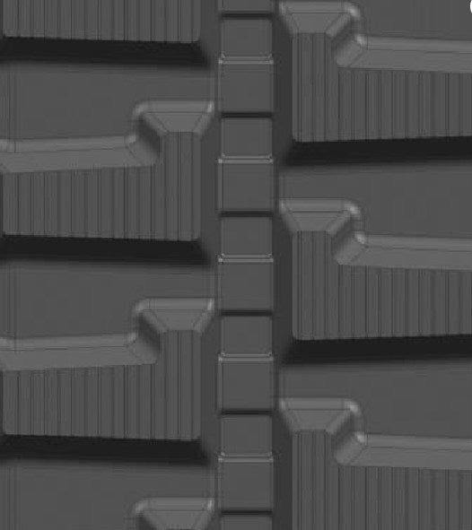 John Deere 50D  Heavy Duty Rubber Track - Block Tread Pattern