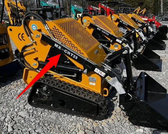 AGT MX-CRT23 Heavy Duty Rubber Track - S Lug Tread Pattern