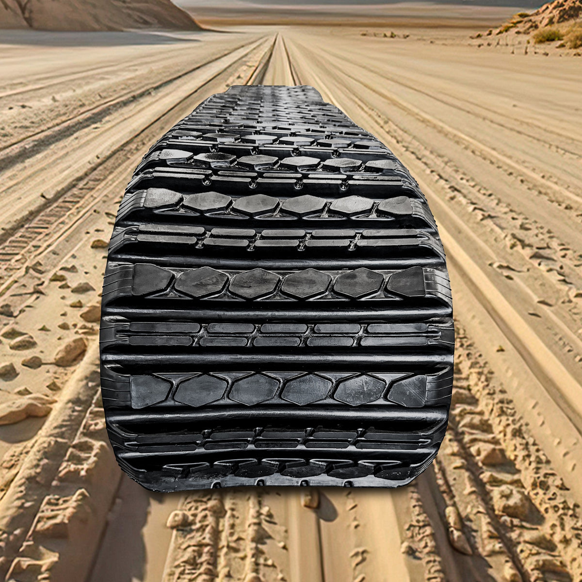 Cat Tread Pattern Caterpillar 247B Premium Heavy Duty Rubber Track - Multi Bar Tread Pat