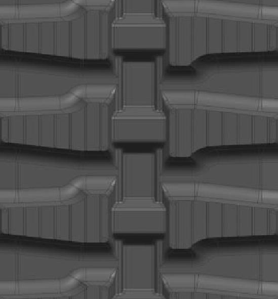 MachPro MP20 Mini Excavator Heavy Duty Rubber Track - Split Block Turf Friendly Tread Pattern