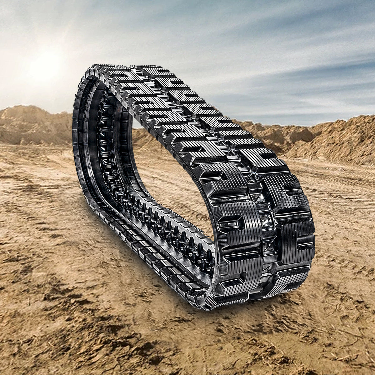 Durable Replacement Rubber Track with C Lug Tread Pattern for Skid Steer or Compact Track Loader
