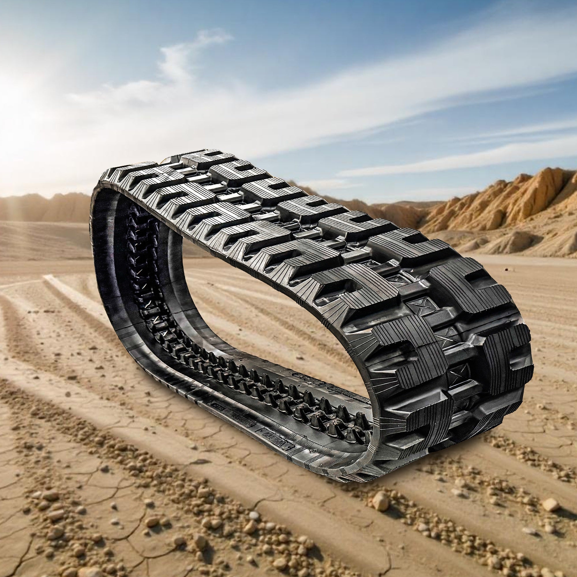 C Lug Tread Pattern for Replacement Rubber Track for Skid Steers or Compact Track Loaders