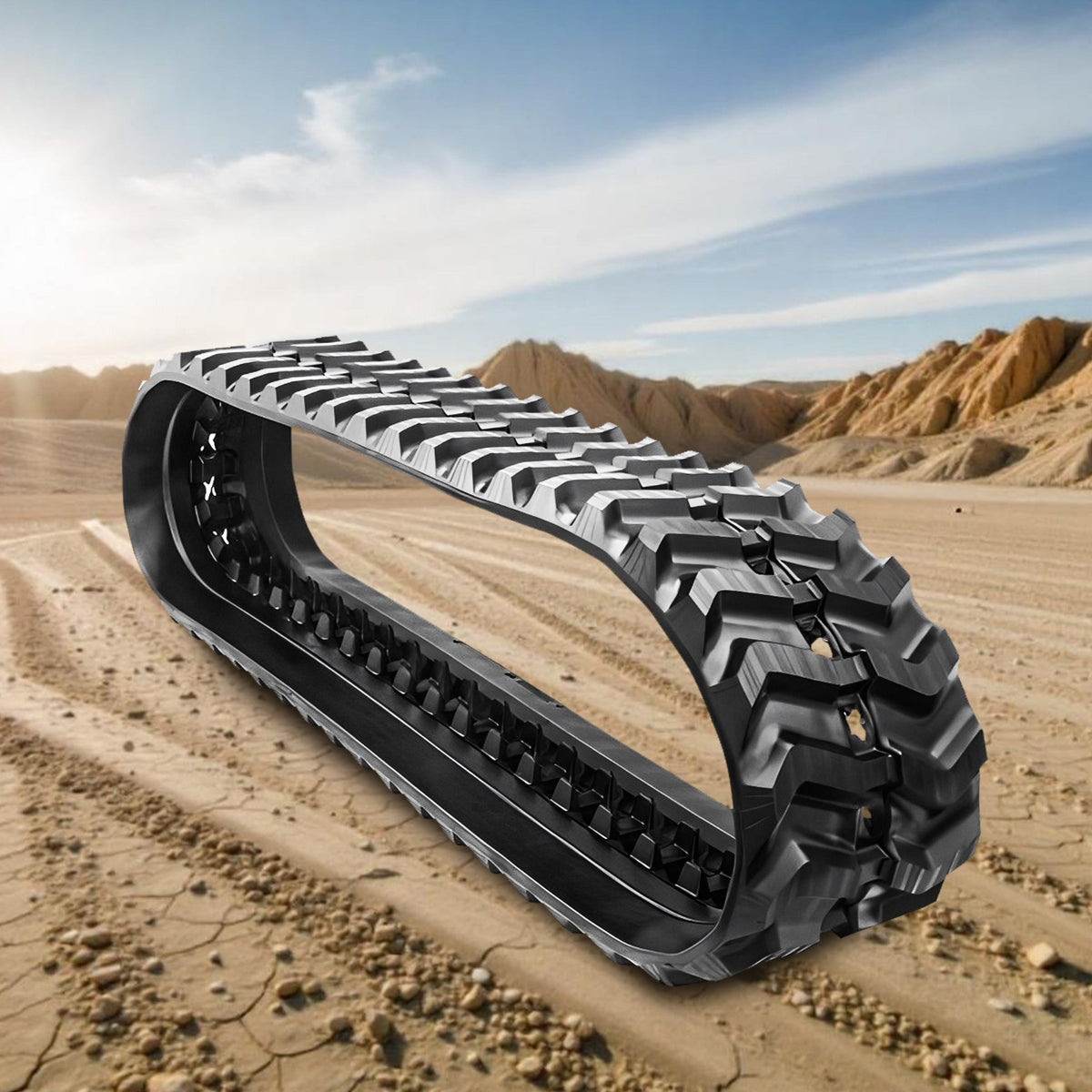 Machine Track Pattern AGT QNT50R Premium Heavy Duty Rubber Track - D1 Lug Tread Pattern