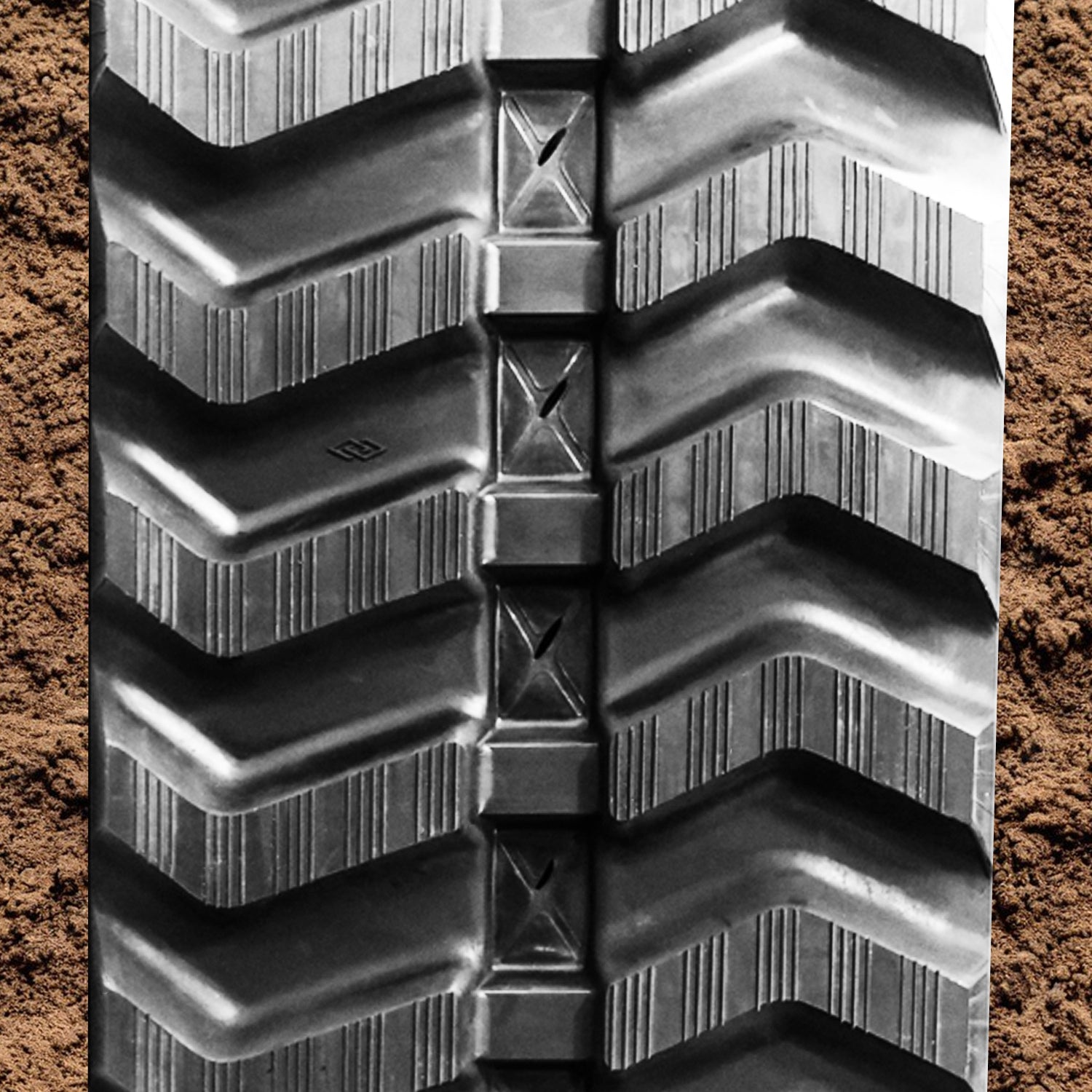 Machine Track Pattern IHI IS10 Premium Heavy Duty Rubber Track - D1 Lug Tread Pattern